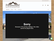Tablet Screenshot of paramounthealth.net